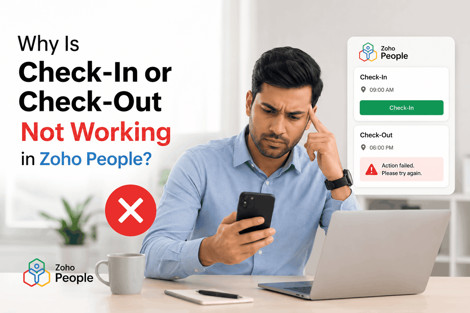 Why Is Check-In or Check-Out Not Working in Zoho People?
